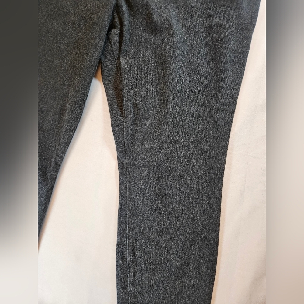Unbranded Womens Dark Gray Pull On Skinny Pants With Faux Side Pockets Size 12 - Picture 3 of 10